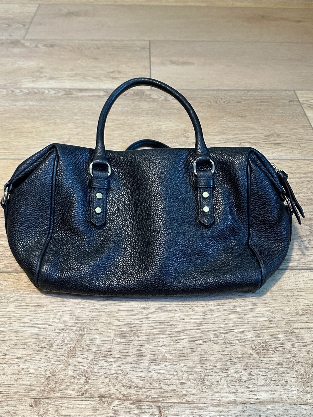 Kate Spade Black Pebbled Julianne Mulberry Street Leather Satchel - Picture 4 of 9